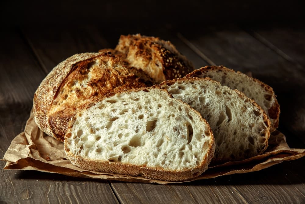 Freshly baked sourdough